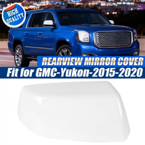 For 2015-2020 Chevy Tahoe Yukon GMC White Right Passenger Side Mirror Cover Cap