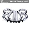 Tubo de Alumínio 101mm 4" Polegada Tubo de Admissão de Ar para Carro de Corrida Intercooler Tipo U 0/45/90/180 Graus Comprimento 500mm Universal