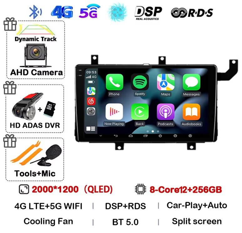 Android 14 Carplay Auto For Toyota Tacoma N300 2015 2016 2017 2018 2019 2020 2021 Car Radio GPS Stereo Multimedia Player BT DSP