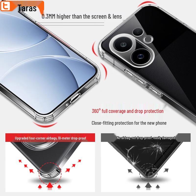 Talas Airbag Clear Soft Phone Case for Vivo