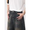 Herren Denim Jeans Cropped Hosen Mittlere Taille Knielang Lässig Locker Sommer Kurzer Stil Hohe Qualität Personalisierbar Waschbar Streetwear Kleidung