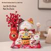 Ceramic Waving Fortune Cat Figurine for Home or Shop Decor