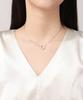 Real Gold Plated Nickel Silver Star and Moon Necklace - Elegant Luxury Design for Women