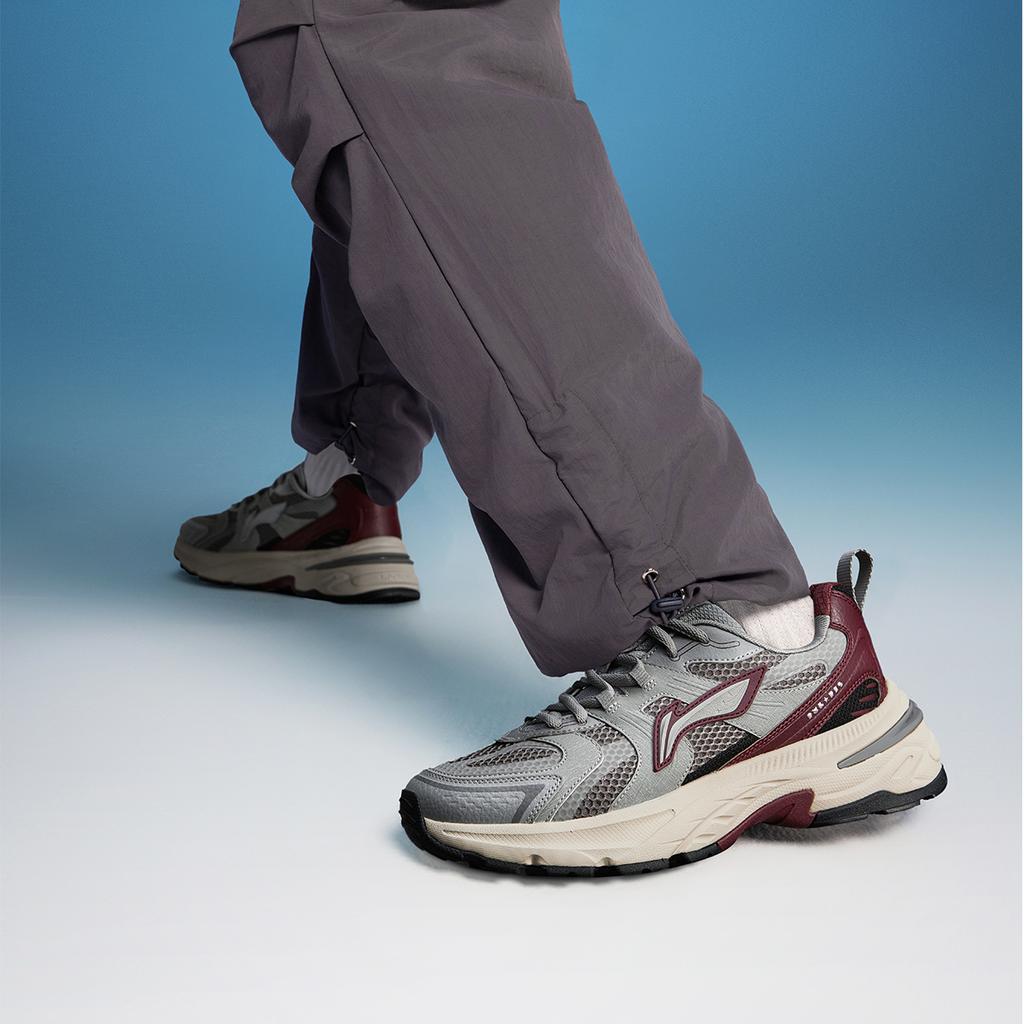 Li Ning Beichen 2K Y2K Millennium Style Comfortable Versatile Retro Thick Sole Height Increasing Non-Slip Wear-Resistant Low-Top Dad Shoes AGCU323-2