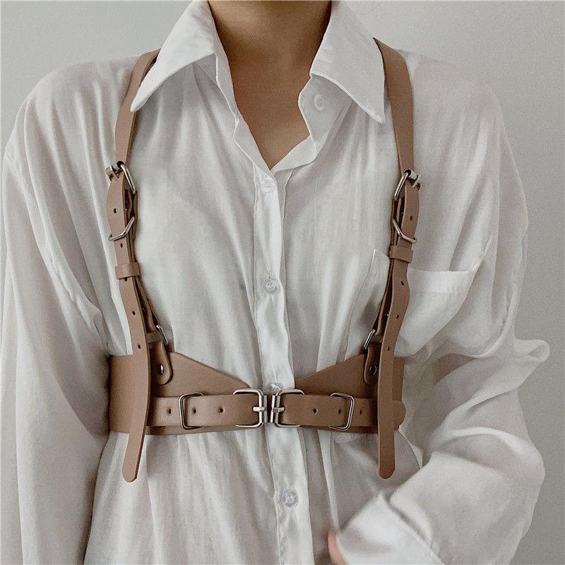 Punk Minimalist Trendy Style Strap Belt For Women With Versatile Dress And Shirt Pairings