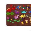 Felt Boards Wall Hanging Cartoon Pattern Story DIY Board Toy