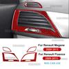 Sticker For Renault Fluence Megane 3 RS 2009 2010 2011 2012 2013 2014 2015 Car Real Soft Carbon Fiber Both Side Air Outlet Trim