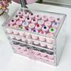 1pc,Nail polish storage box, nail polish display box, transparent multi-layer storage rack, cosmetics, lipstick, jewelry storage