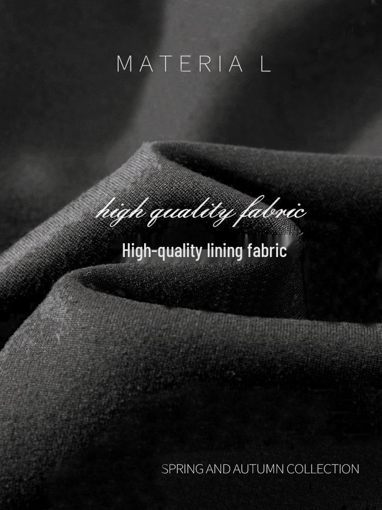 Damen Schwarze Fleecegefütterte Slim Fit Windjacke, Herbst/Winter 2025, Stehkragen, Normale Schulter.