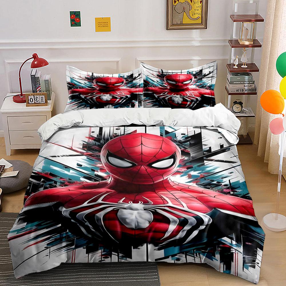 Spider-Man with Cityscape. Bedding Sets Duvet Cover Sets Duvet Covers Pillowcases(1 * Duvet Cover 2 * Pillowcases Without Duvet Insert)