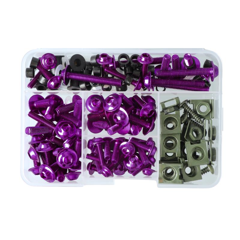 177pcs M5/M6 Screws Motorcycle Aluminum Fairing Bolt Windshield Cover Screws For Honda Kawasaki YAMAHA BMW SUZUKI CBR600RR 900RR