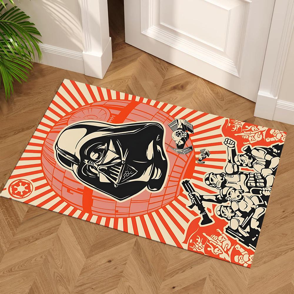 Star Wars Floor Mat Perfect for Bedrooms Balcony Living Rooms Kitchen Anti-slip Rug Anime Office Decor Gift for Festivals