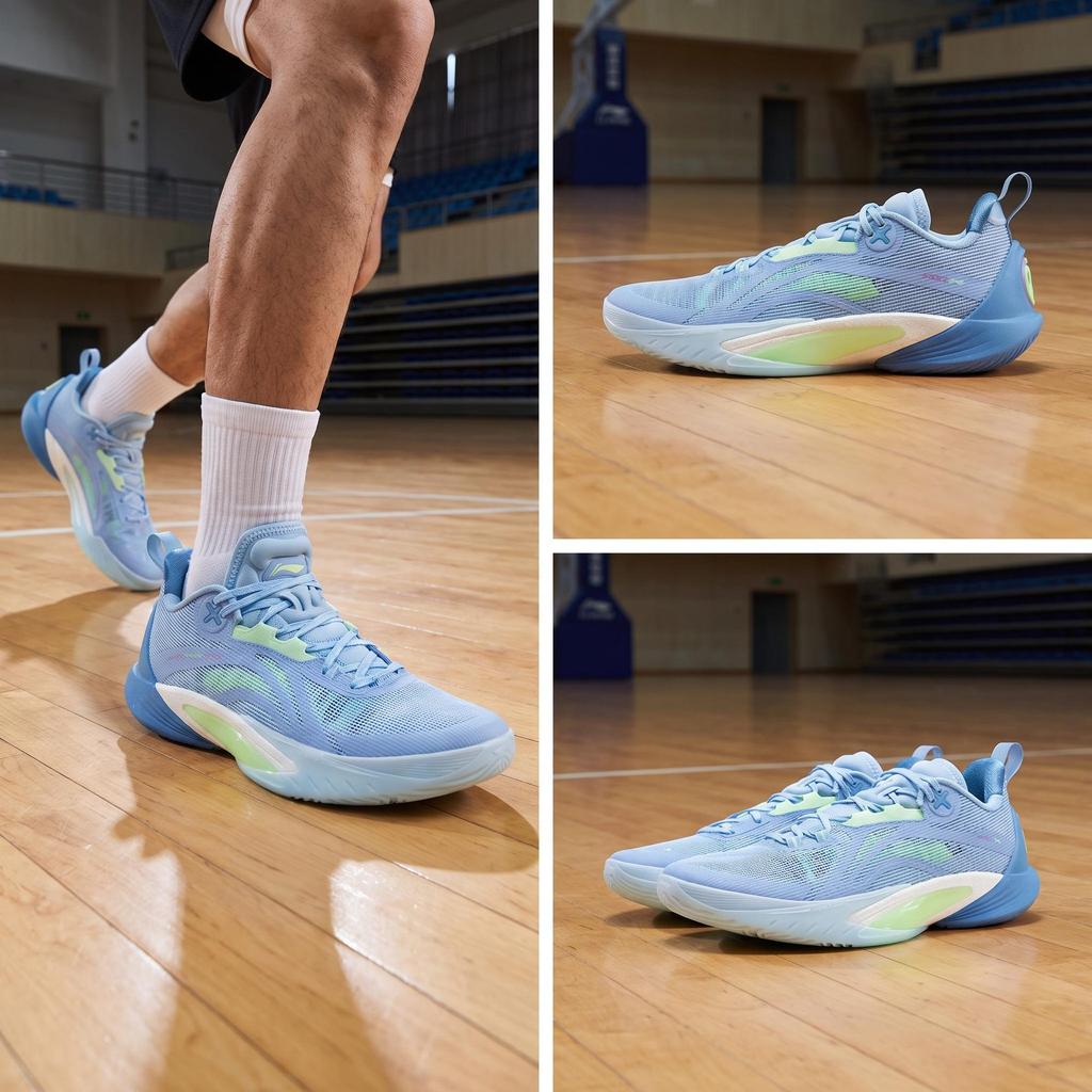 Li Ning Speed 10 BOOM Technology Slip Resistant And Breathable Support Rebound Low top Basketball Shoes Men's ABAU021-4