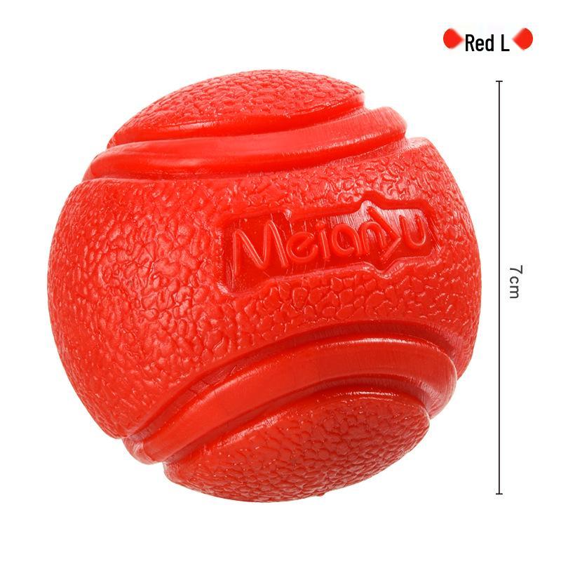 Meianju Dog Chew Ball: Durable Rubber Toy for Fetching and Biting