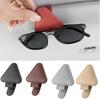 Universal Sun Visor Clip Sunglasses Holder Car Glasses Holder Microsoft Leather Eyeglasses Hanger Ticket Clip Glasses Mount