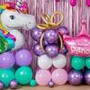 New Unicorn Themed Balloon Party Set Birthday Party Baby Shower Arrangement Aluminum Film Column Digital Latex Balloon Arrangeme