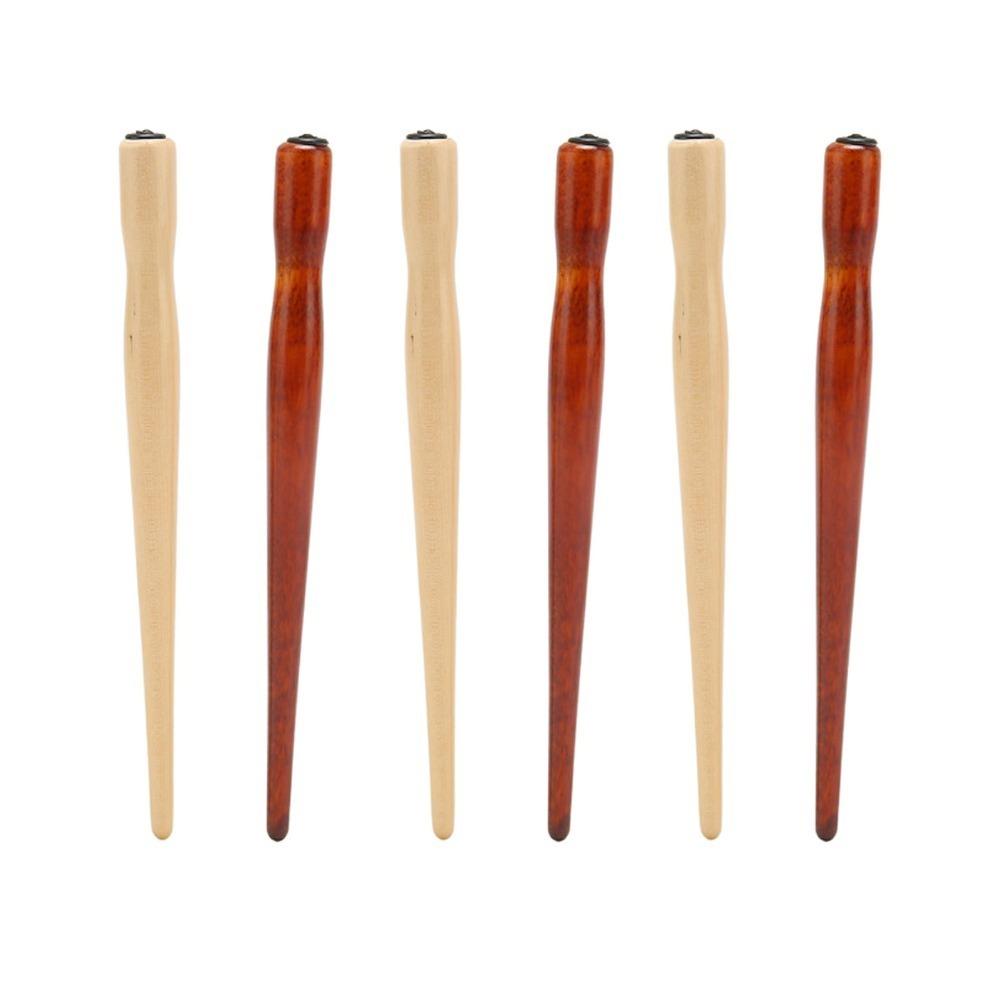 

6PCS Original Wood Tone Adjustable Dip Pen Bar Customizable Nib Pen Holder Manga Sketching Comic Pen Nib Holder