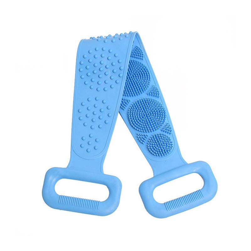 Solid Color Body Brush Silicone Dirt Scrub Towel Back Brush Bathroom Brush Bathroom Supplies Shower Brush Exfoliating Bath Brush