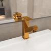 Retractable Basin Tap Golden Finish 157x172 Mm