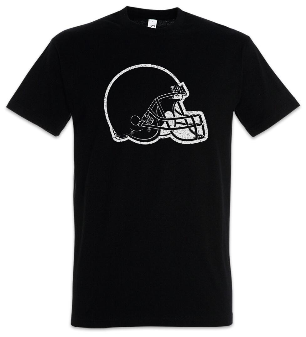 American Football Helmet T-Shirt Player Passion Love Addiction Ball S