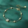Moissanite Diamond Bracelet for Women Silver Adjustable Chain Bracelet Trend Jewelry Gift