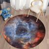 Galaxy Space Round Mat Psychedelic Purple 3D Round Carpets for Children's Room  Living Room Rugs Floor Area Rug Bedroom Mat