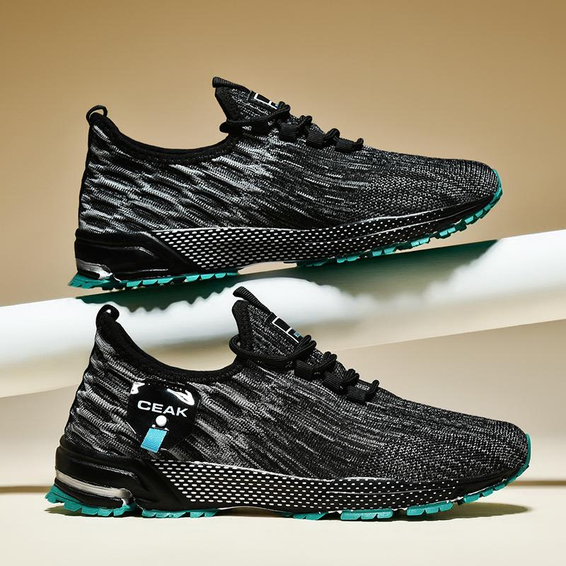 Men's sports casual four season outdoor breathable fashion comfortable sneakers light soft-sole speed running shoes racing shoes