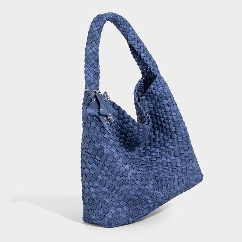 2025 New High-Quality Woven Handbag Bucket Bag Large Capacity Casual Commuter Shoulder Bag for Women