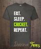 Eat Sleep Cricket Repeat Gift TShirt Unisex S To 5xl 100 Cotton