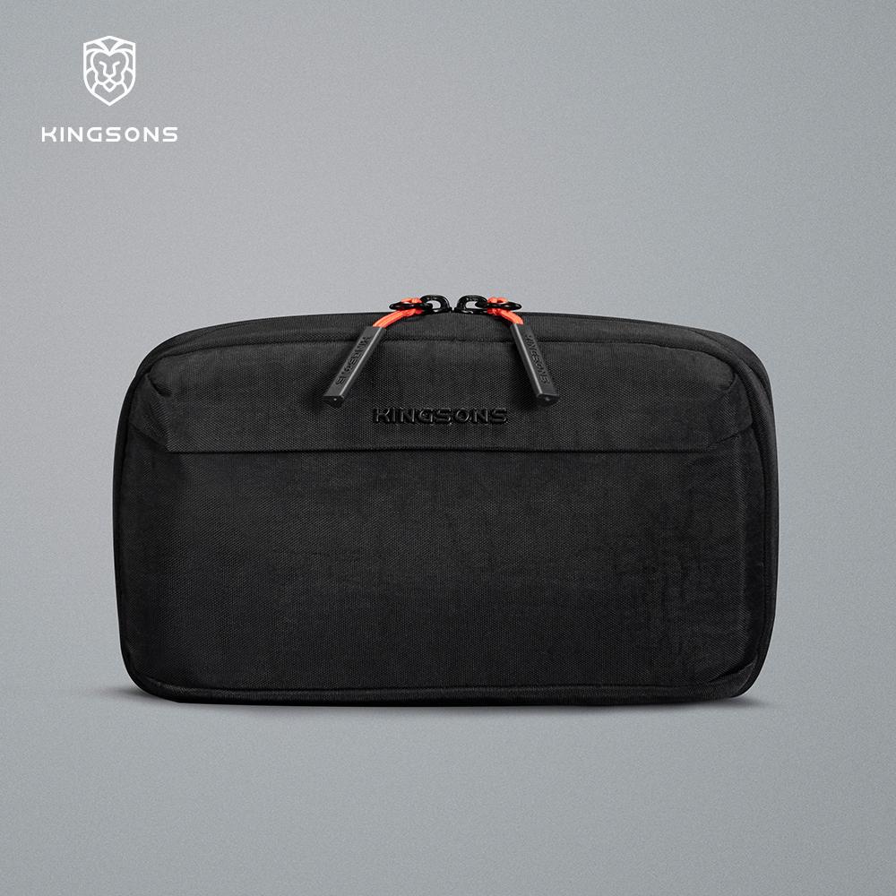 Kingsons Men Women Electronics Tech Pouch Digital Accessories For Passport Travel Business 420D Nylon Waterproof Minimalist