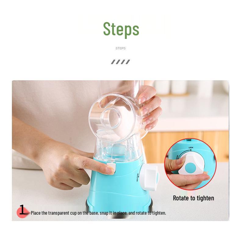 First-Gen Hand-Crank Multifunctional Vegetable Cutter & Grater
