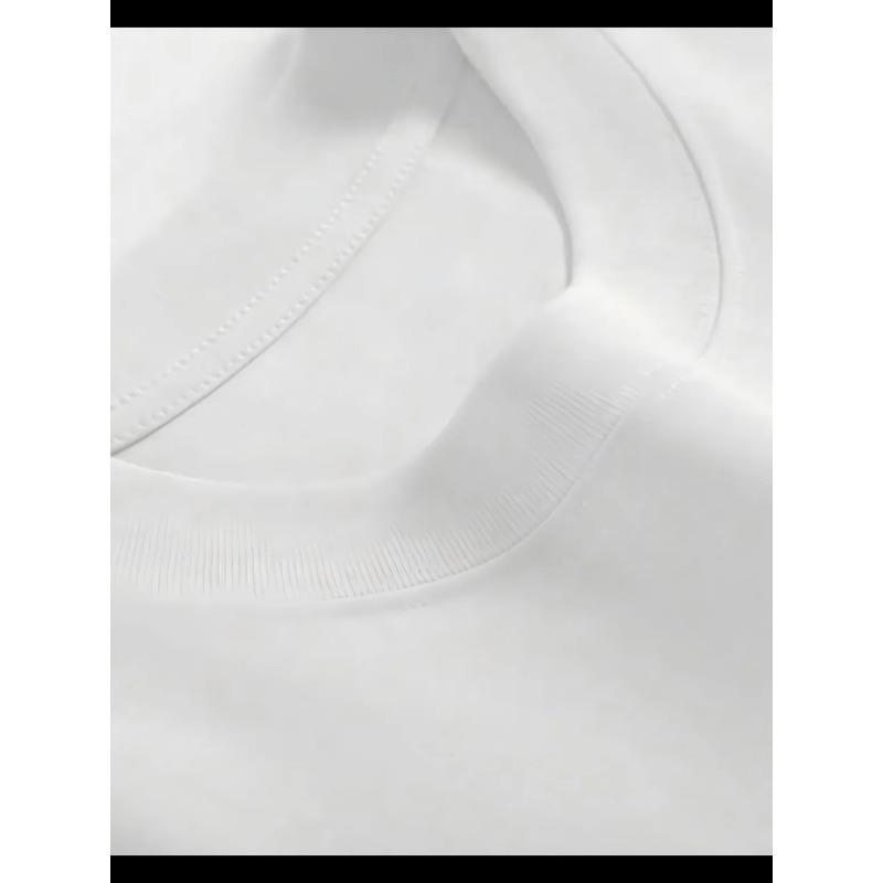 New Korean-style Silver Cherry Blossom Print T-shirt: Women's Short-sleeve Crew-neck Casual Top Perfect for Spring and Summer