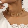 Temperament Fashion Super Immortal Flower Pendant Necklace Female Niche Design Sense Hollow Light Luxury Clavicle Chain