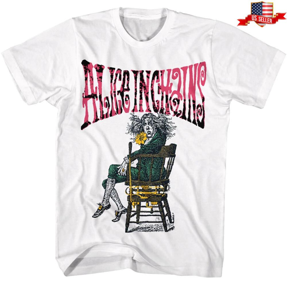 Alice In Chains Angry Chair T-Shirt, Vintage Rock Band Tee, Grunge Concert Shirt Unisex T-Shirt XXXXL