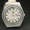 GENUINE VINTAGE SEIKO 5 JAPAN 6319A AUTOMATIC MENS WHITE DIAL WATCH a702707-1 R210-a702707