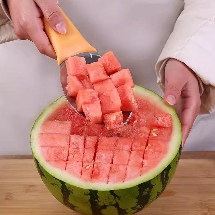 1PCS Multifunctional Fruits Peeling Spoon Mango Meat Separator Cutter Kitchen Gadgets Fruits Watermelon Cutting Digging Gadgets