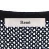 Rene Made In Japan Five-quarter Sleeve Cardigan 38 Openwork Knit Bolero Women Used