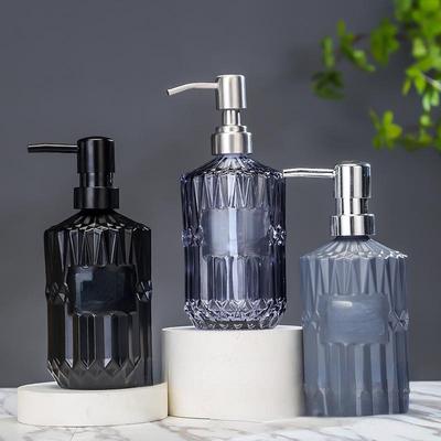 Style Set for Bathroom Accessories Suitable for Travel Liquid Soap Dispensers 450ml Shampoo and Shower Gel Dispenser