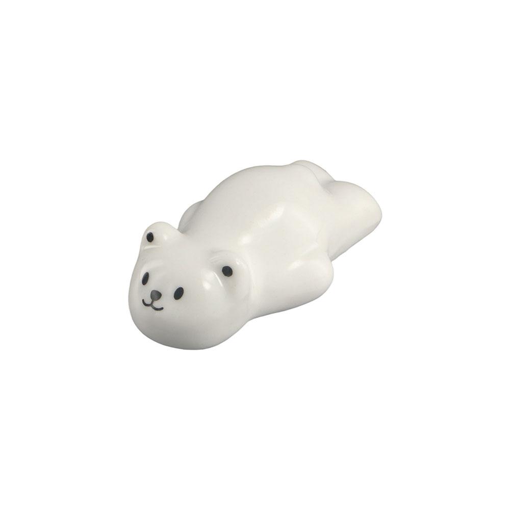 Polar Bear Creative Cute Ceramic Chopstick Rest Tableware Rack Dinnerware Stand Chopsticks Holder