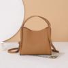 Basket Genuine Leather Bucket Bag Women's Handbag Western Niche Crossbody Bag Top Layer Cowhide Bag for Women
