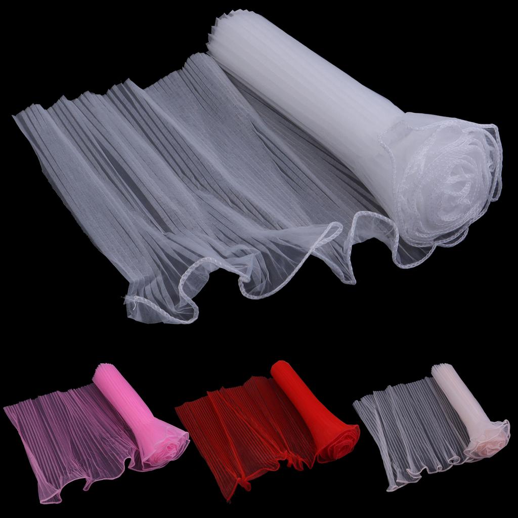 3.6M/Roll 28cm Flower Wrapping Paper Romantic Wave Yarn Lace Mesh For DIY Wedding Valentine's Day Gifts Bouquet Packaging Decor