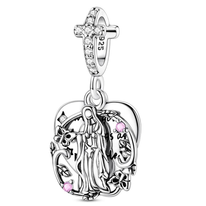 Mărgele Charm Mărgele Charm Mărgele Charm Culoare Cupru Fundă Cruce Arborele Vieții Mărgele Charm Compatibile Cu DIY Brățări Tip Bangle Autentice Pandantiv Charm Jew