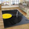 Vinyl Record Music DJ Screen Tape Rug Carpet for Living Room Bedroom Home Decor,Floor Mat Non-slip Decoration for Sofa  Doormat