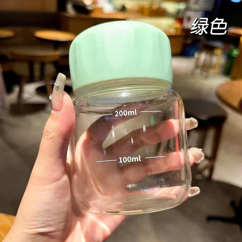 Tasse Mignonne Potelée Mini Tasse à Café au Lait Petite Tasse Potelée avec Tasse Graduée pour Lait de Soja Verre de Sous-Conditionnement Tasse Publicitaire