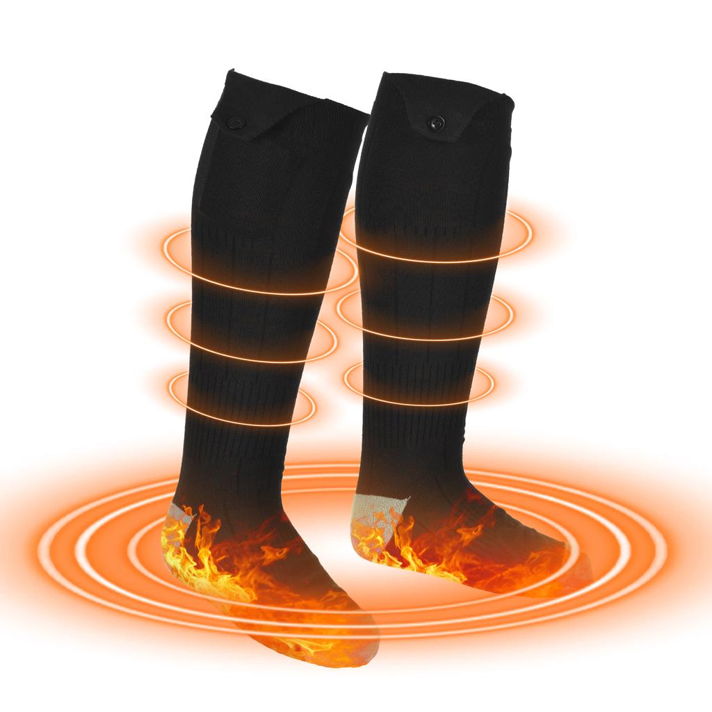 Wiederaufladbare beheizbare Socken für Männer Frauen 5V 5000mAh Batteriebetrieben Kaltes Wetter Waschbar Winter Thermische Wärmesocken