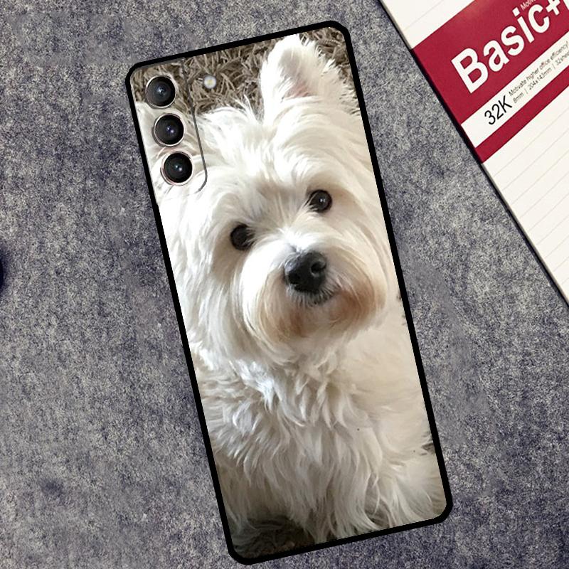 Westie Dog Case For Samsung Galaxy S25 S26 Ultra S20 S22 S23 S24 Ultra S21 Plus S10 S25 FE Cover Coque