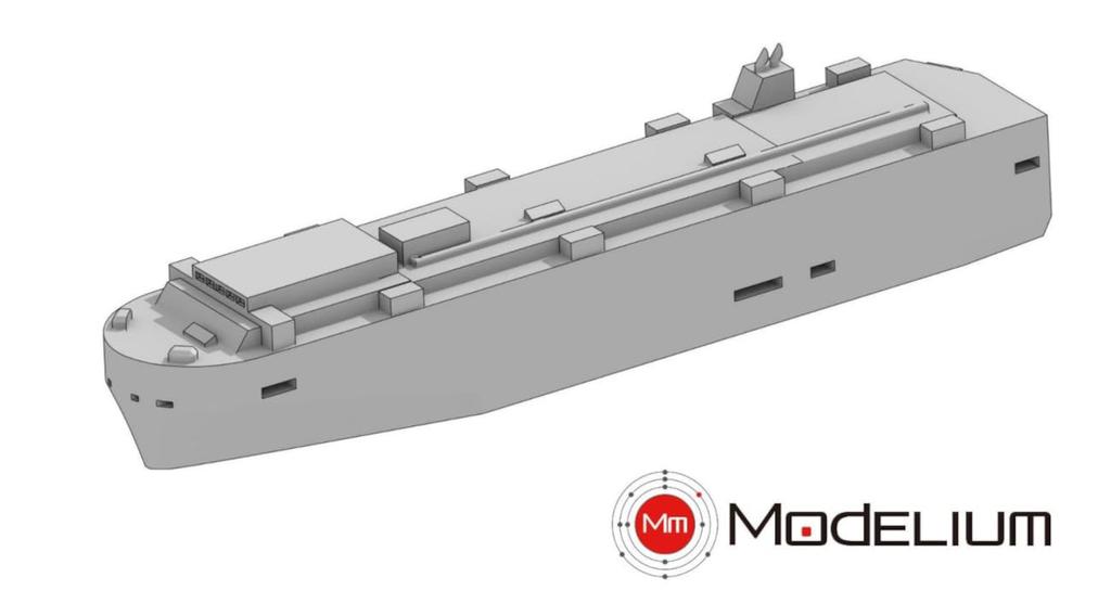 Modelium 1/2500 Ship Model Series Car Carrier A Resin Kit T23V2500-008M