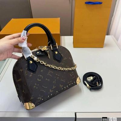 2026 Nova Bolsa Feminina Autêntica de Couro Grande Capacidade Concha Embossada Ombro Único Versátil Transversal