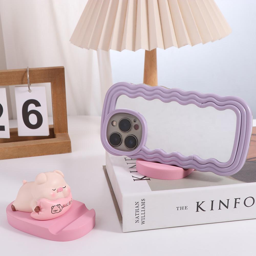 Resin Doll Doll Mobile Phone Stand Figurine Model Phone Bracket  Desk Decoration