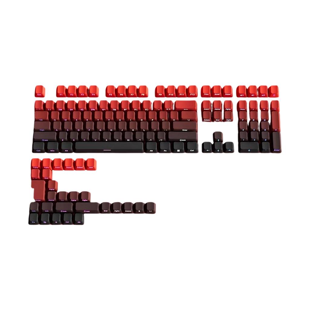 Gradation Keycaps Cartoon 133 Keys PBT Keycap Mechanical Keyboards Caps for 6.25U Keyboards Gaming Accessories
